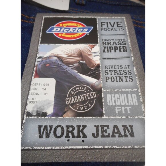 NWT Dickies Work Jeans Regular Fit Size 40 x 32 100% cotton - Picture 2 of 5